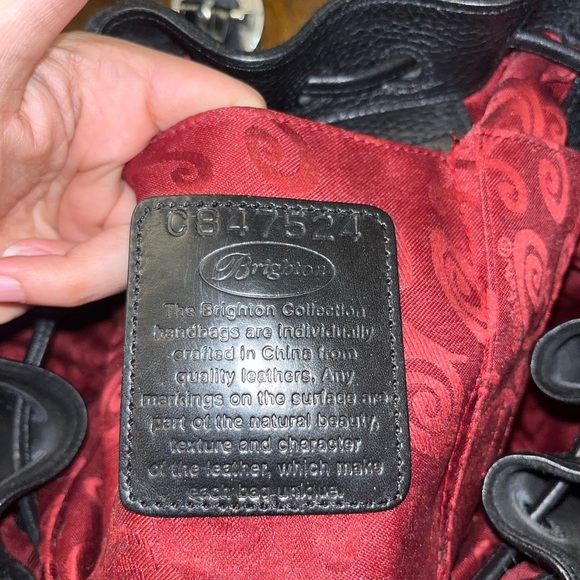 Vintage Brighton Suede Black Cinclaire Shoulder Bag - Picture 16 of 16